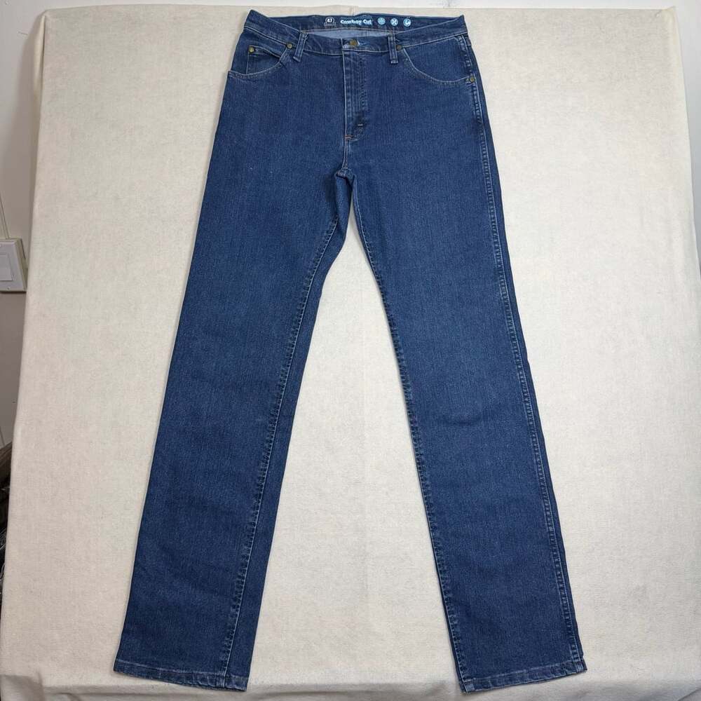 Wrangler Jeans Mens 30x30 Regular Fit Dark Wash Denim 47mavmr